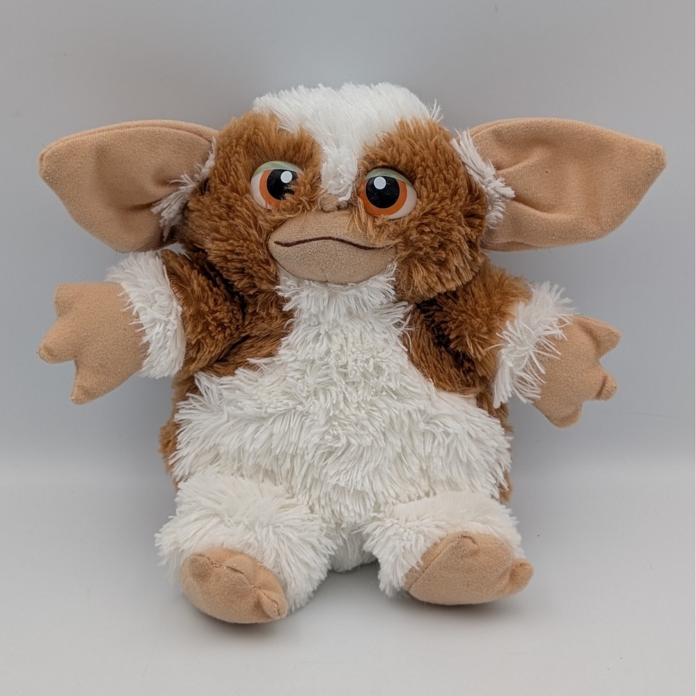 Gremlins Gizmo Mogwai Plush Toy Factory Brown White Stuffed Animal 9 Inch 2014